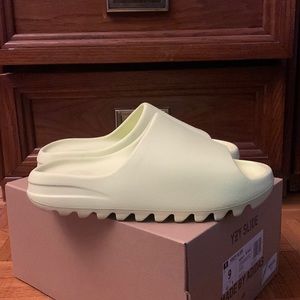 Yeezy slide green glow